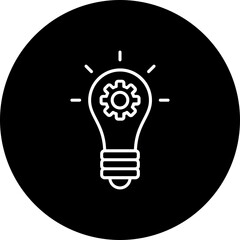 Idea Line Inverted Icon