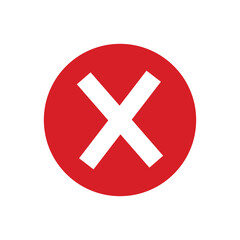 Obraz premium Cross Button