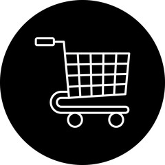 Cart Line Inverted Icon