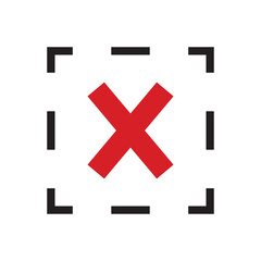 Obraz premium Cross Button