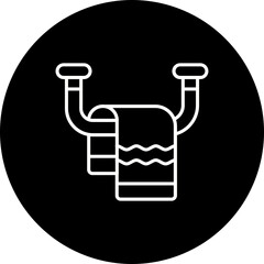 Towel Line Inverted Icon