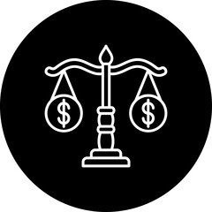 Balance Line Inverted Icon