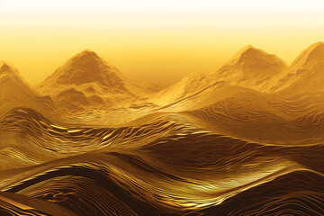 golden background. generative ai 