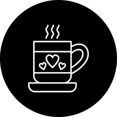 Coffee Line Inverted Icon