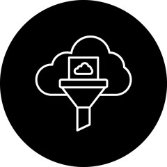 Filter Line Inverted Icon