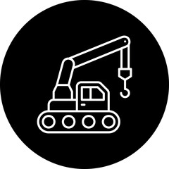 Crane Line Inverted Icon
