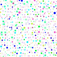 pattern with colorful confetti