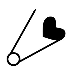 Safety pin, cute clipart