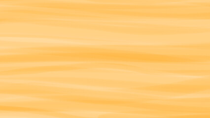 筆で水彩絵の具を横に重ねて描いたような、柔らかく緩やかな曲線の曖昧な横縞の背景・テクスチャー素材　8K UHDサイズ　明るいオレンジ - obrazy, fototapety, plakaty