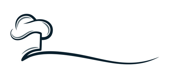 Stylized symbol of the chef's hat cafe.
