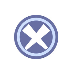 Obraz premium Cross Button