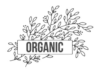 Organic and natural brand, package for product