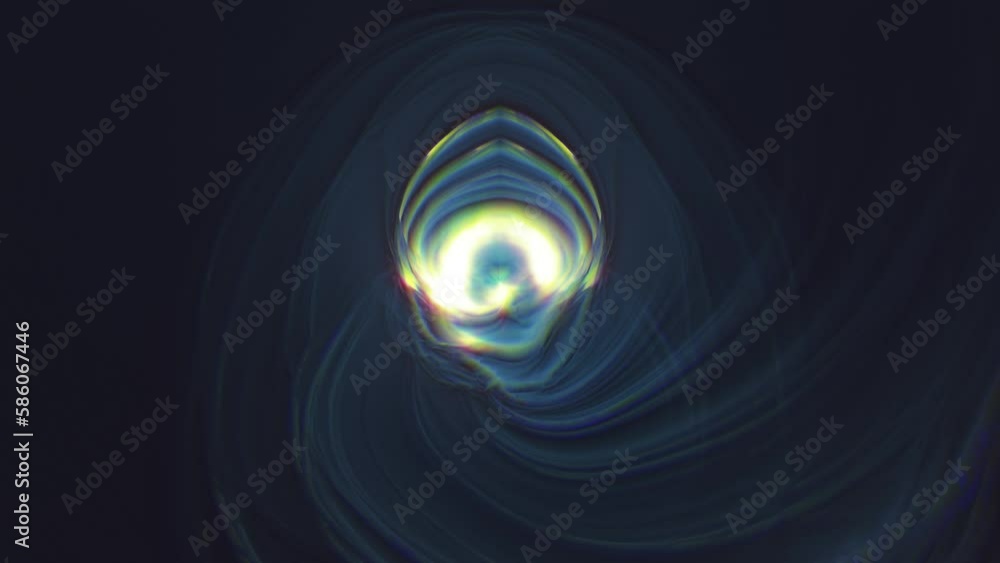Poster sci-fi energy vortex tunnel endless loop. animation