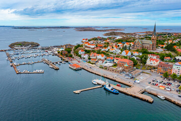 Panorama view of Swedish town Lysekil