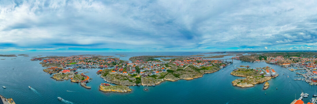 Panorama view of Swedish town Sm&ouml;gen