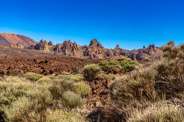 Blick zu den Felsen der Roques de Garcia