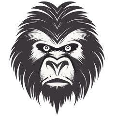 Babon face logo shape vector