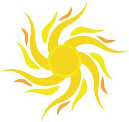 Sun icon , clip art or vector