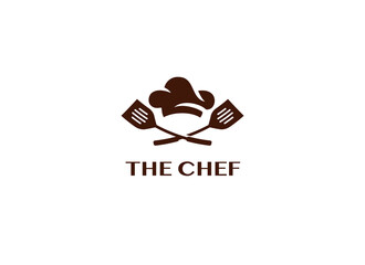 The Chef restaurant logo design template