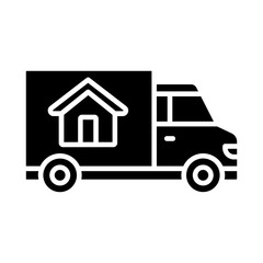 Naklejka premium Mover Truck Icon