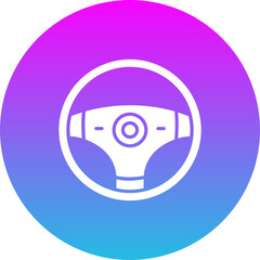 Obraz premium Steering Wheel Icon