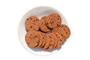 Biscuit  isolated on white background