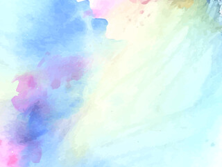 Fototapeta na wymiar Elegant soft colorful watercolor texture design background