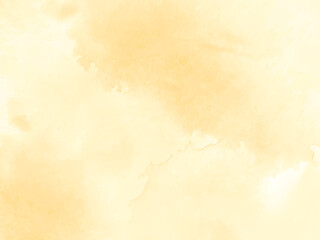 Abstract soft yellow watercolor texture design background