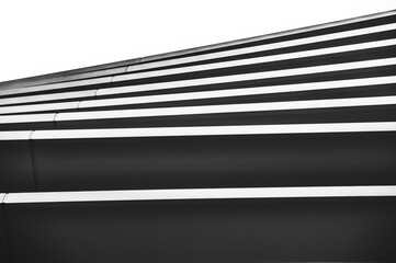 wall facade black and white building abstraction architecture - obrazy, fototapety, plakaty