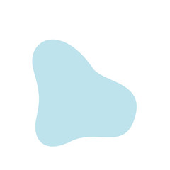 Aesthetic blue blob shape