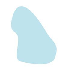 Aesthetic blue blob shape