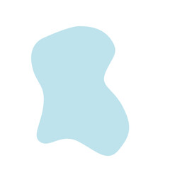 Aesthetic blue blob shape
