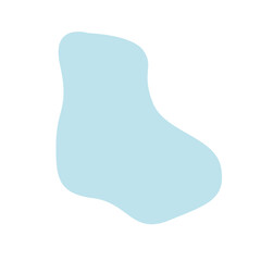 Aesthetic blue blob shape