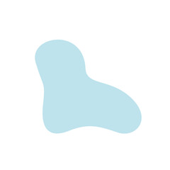 Aesthetic blue blob shape