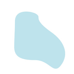Aesthetic blue blob shape