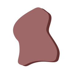 Aesthetic Brown Blob 2D Shape