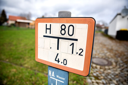 Schild f&uuml;r Unterflurhydrant
