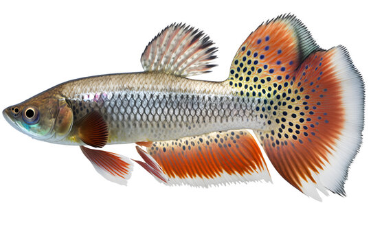 recommend clip art: Guppy, Outline, Transparent Background, Generative AI 
