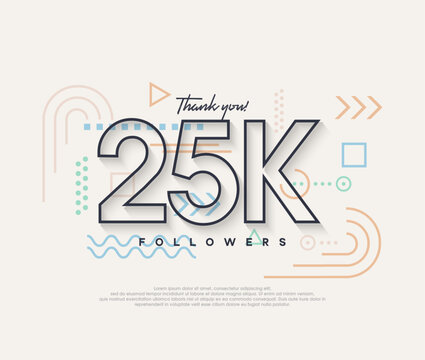 Line design, thank you very much to 25k followers.