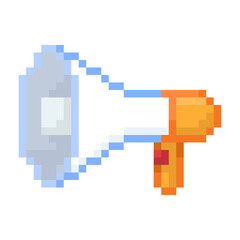 Pixel Illustration of a megaphone