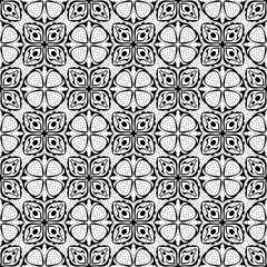 seamless pattern with elements floral design texture textile tile ornament antique fabric old art decoration vector 