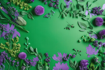 Obraz na płótnie Canvas purple flowers on a wooden background