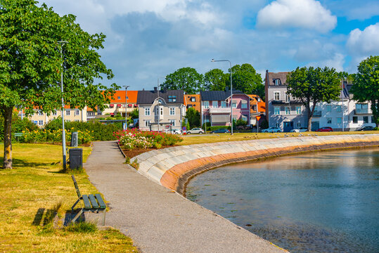 Waterfront in the port of Karlshamn, Sweden
