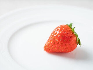 strawberries on a plate