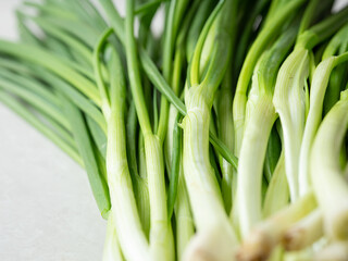 bunch of green onions, scallion