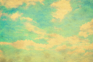 vintage watercolor clouds