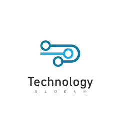 Technology logo template vector illustration