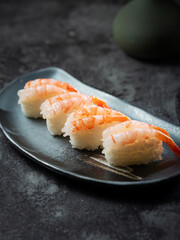 Raw Shrimp Sashimi Sushi	
