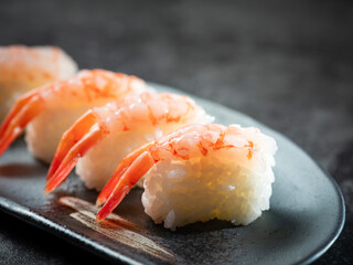 Raw Shrimp Sashimi Sushi