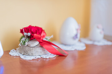 Easter eggs, spring time concept